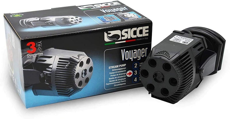 SICCE Voyager 3 Wave Maker Flow Pump 1200 GPH | 360Â°Adjustable Quiet Submersible Magnetic Powerhead for Saltwater & Freshwater Tanks, Quiet Aquarium Water Circulation Pump 25 to 125 Gallons - Image 2